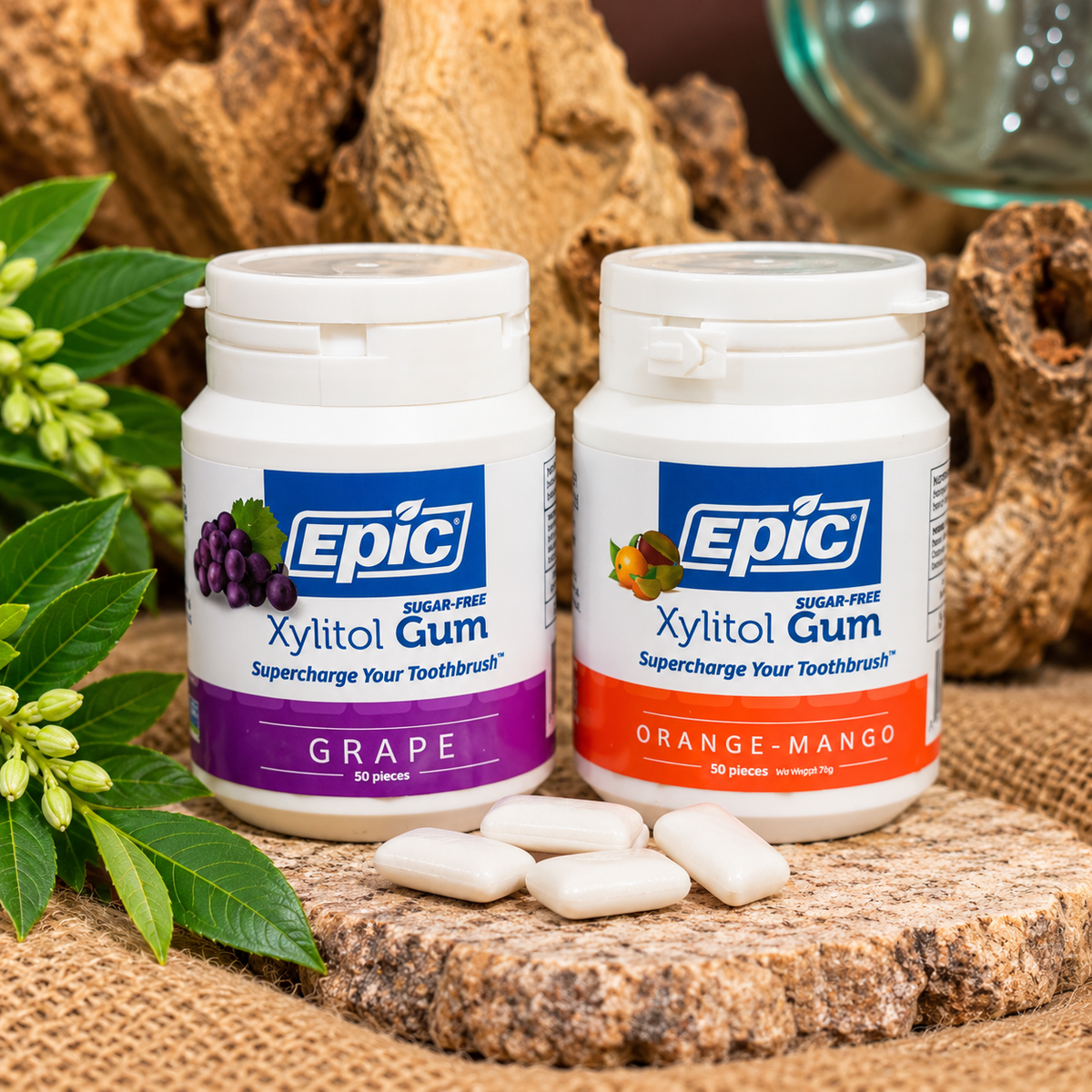 Epic Xylitol Chewing Gum – 50 Pieces