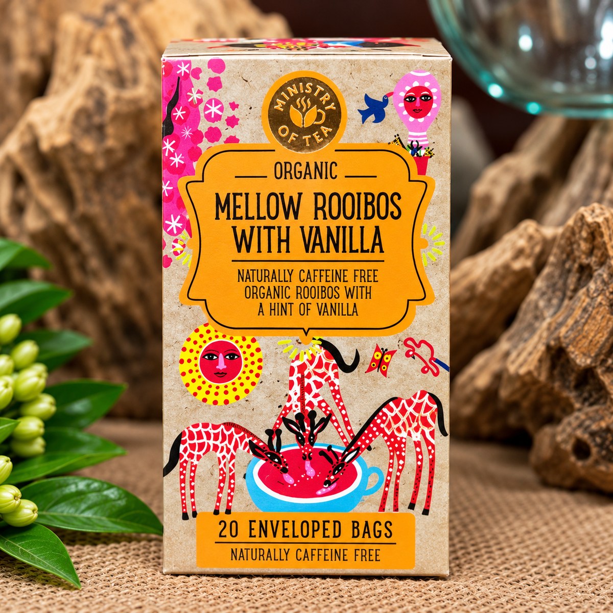 Ministry of Tea – Organic Mellow Rooibos with Vanilla | 20 Tea Bags