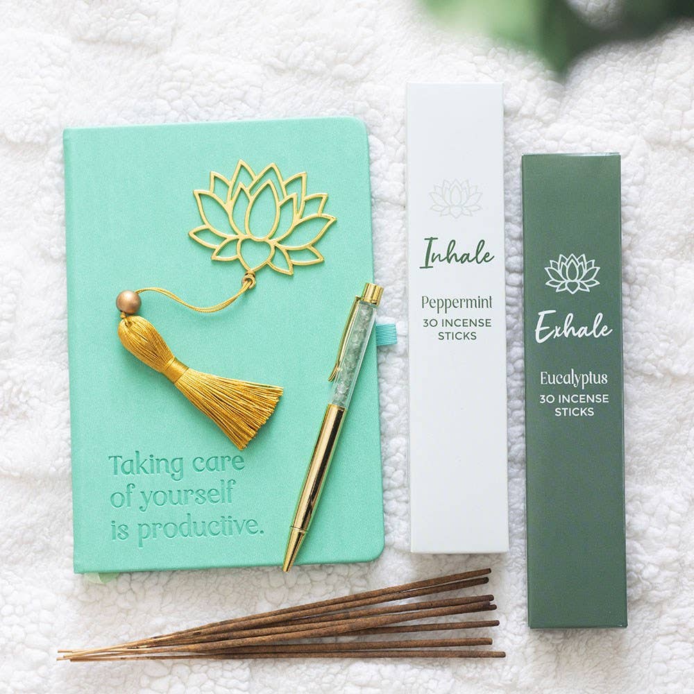 Wellness Journal A5 with Aventurine Pen
