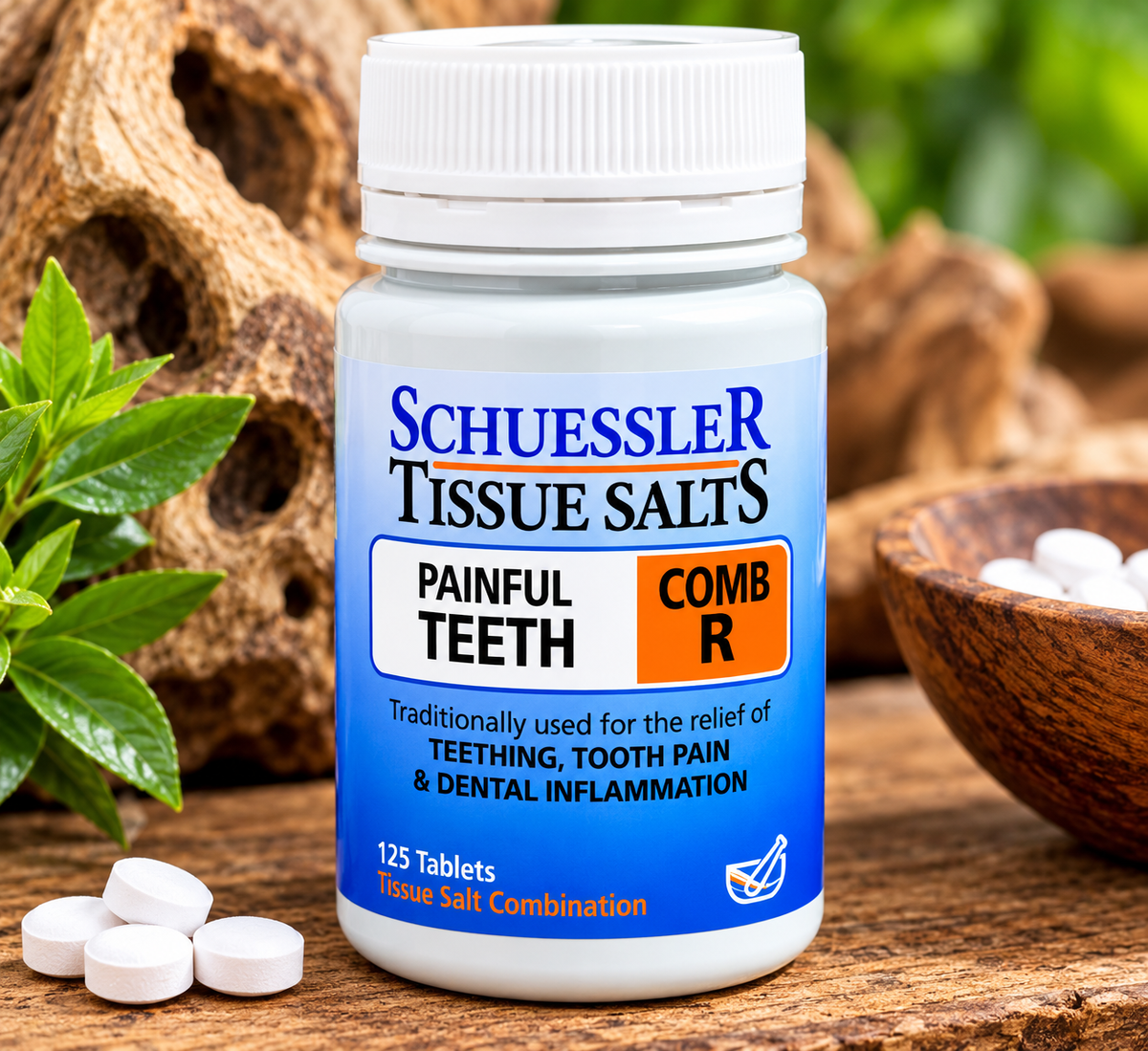 Schuessler Tissue Salts – Painful Teeth Combination R | 125 Tablets