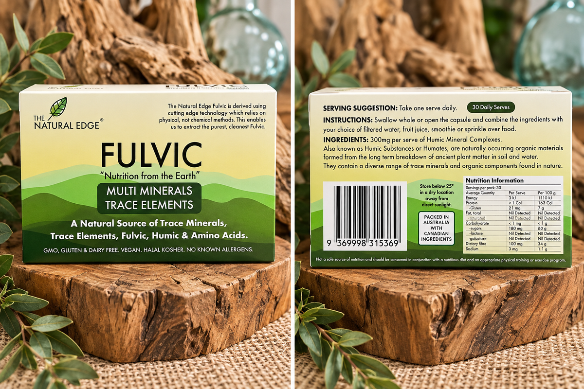 The Natural Edge Fulvic – Multi Minerals & Trace Elements | 30 Daily Serves