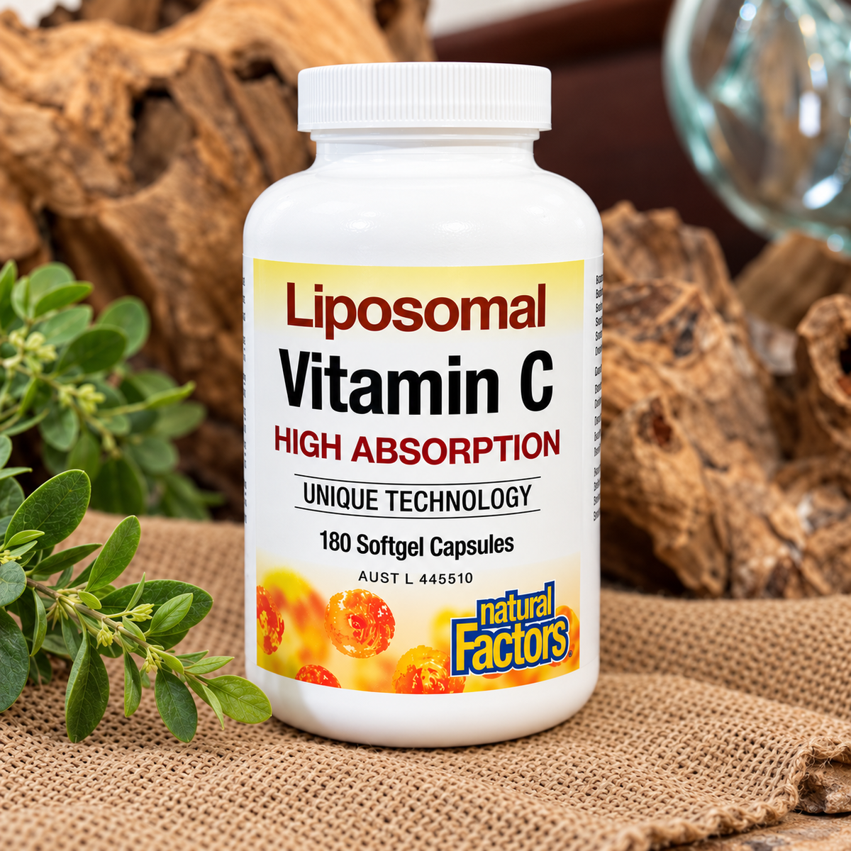 Natural Factors Liposomal Vitamin C – 180 Softgels