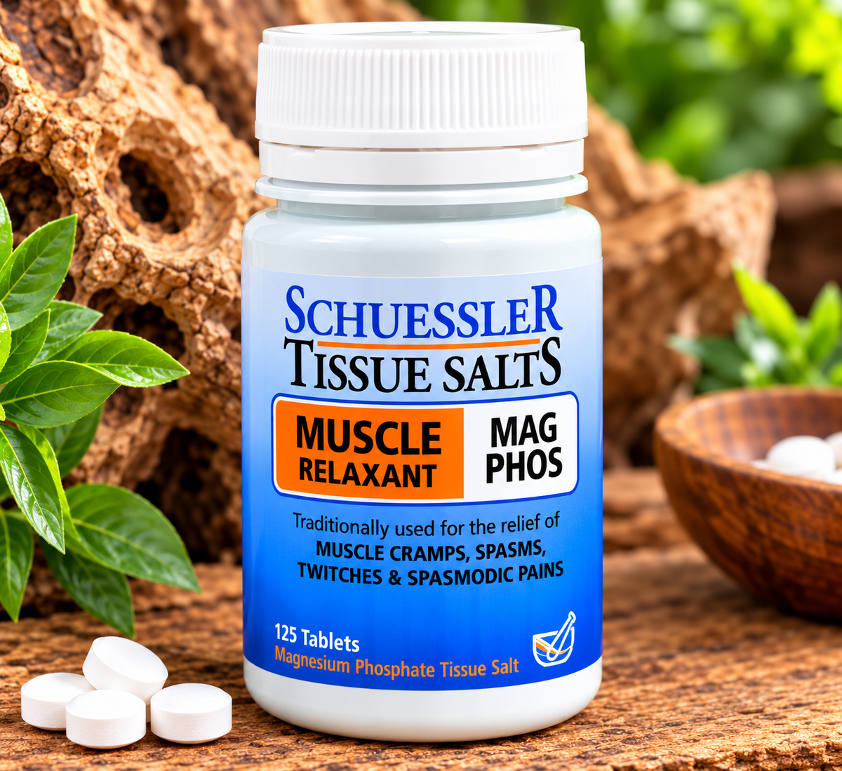 Schuessler Tissue Salts – Muscle Relaxant Mag Phos | 125 Tablets