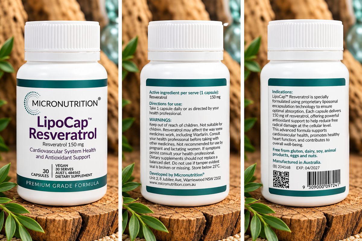 Micronutrition LipoCap™ Resveratrol 150 mg – 30 Capsules