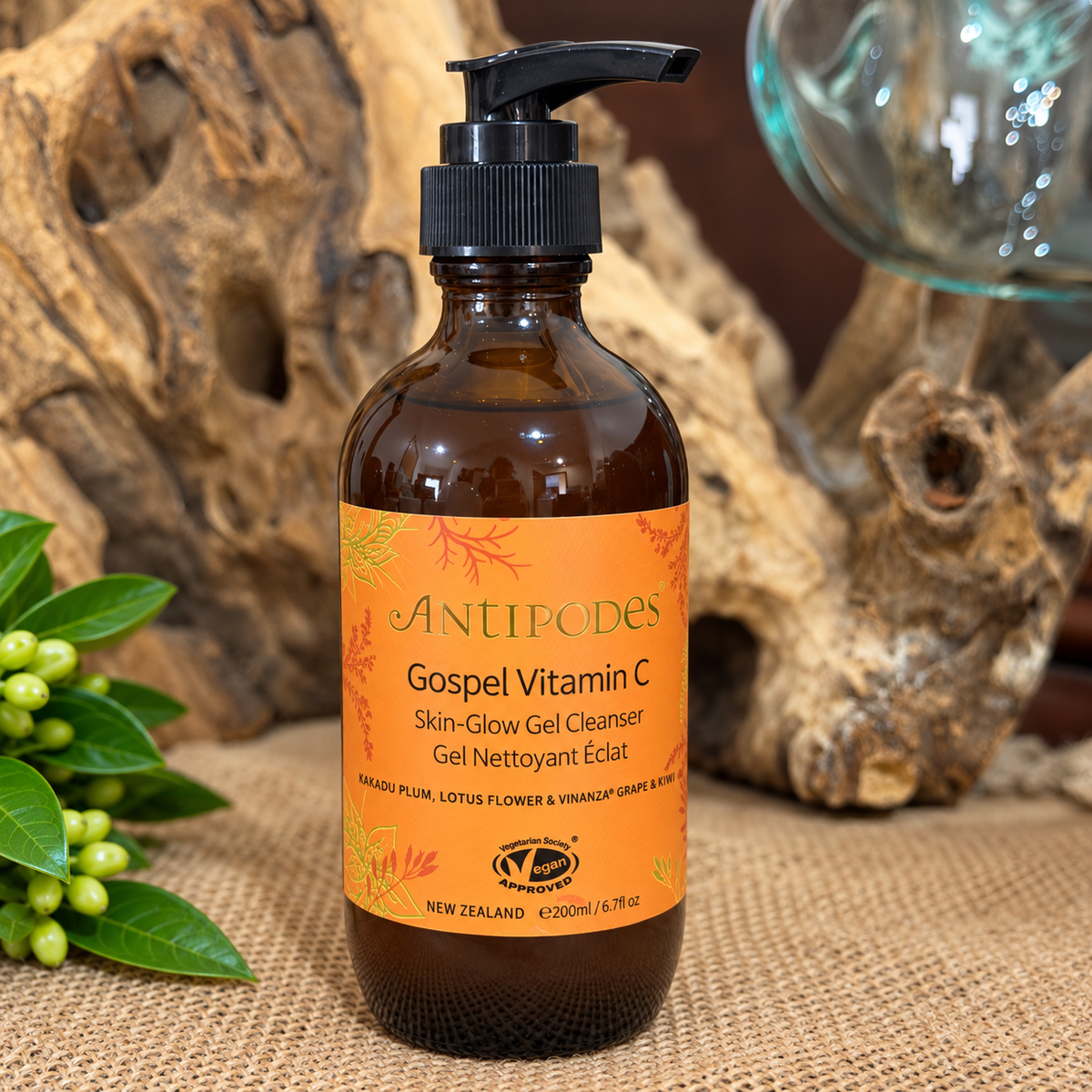 Antipodes Gospel Vitamin C Skin-Glow Gel Cleanser – 200ml