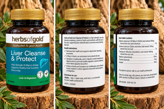 Herbs of Gold Liver Cleanse & Protect – 60 Tablets