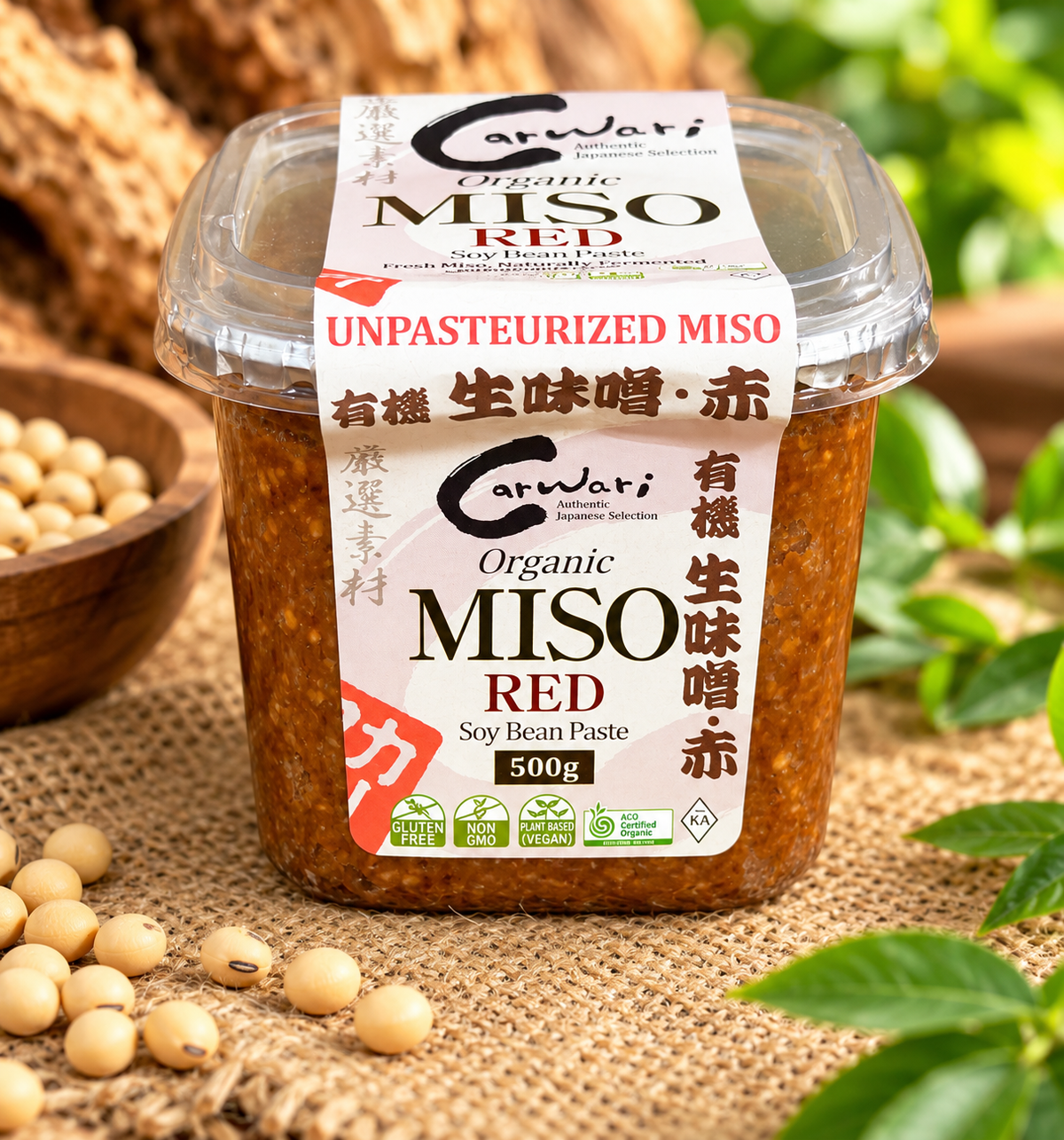Carwari Organic Red Miso – Unpasteurised | 500g