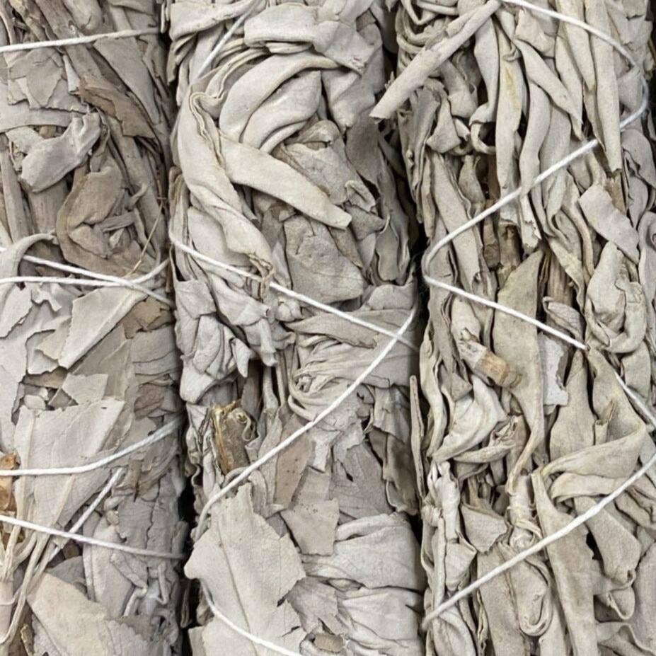 Organic White Sage Smudge Stick mini 11cm (4 inch) - COMING SOON