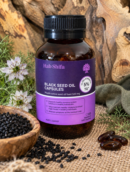 Hab Shifa Black Seed Oil Capsules – 5% TQ+ | 120 Capsules