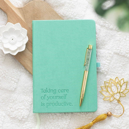 Wellness Journal A5 with Aventurine Pen