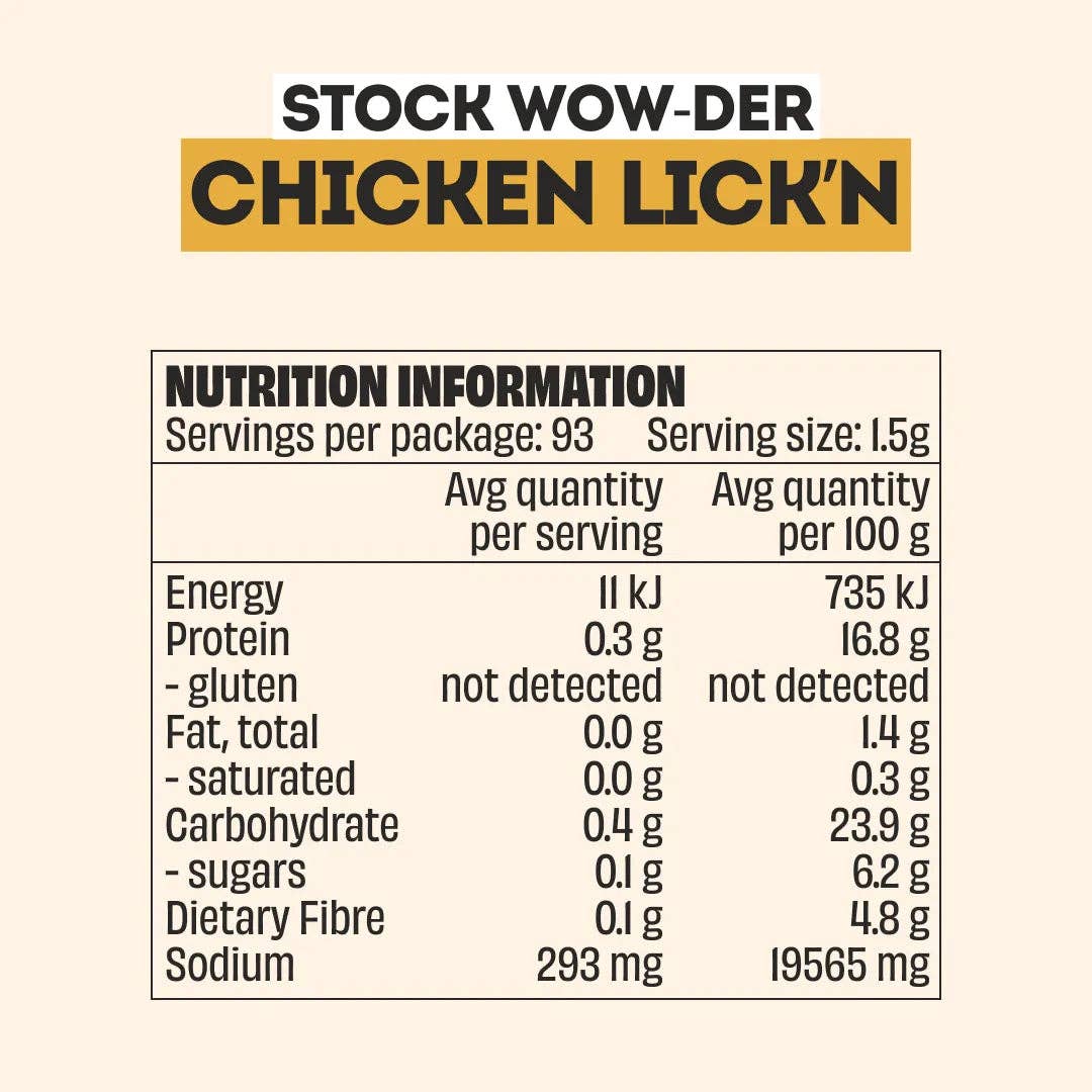 CHICKEN STOCK WOW-DER