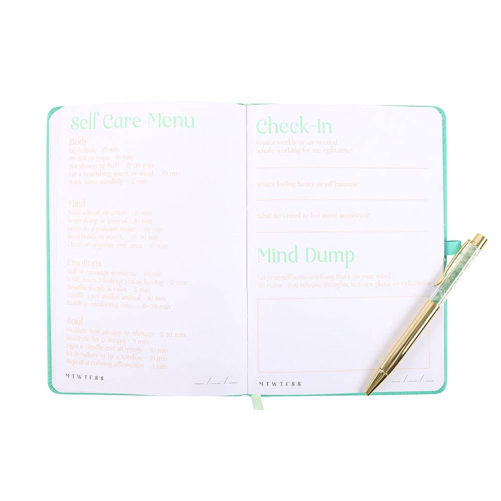 Wellness Journal A5 with Aventurine Pen